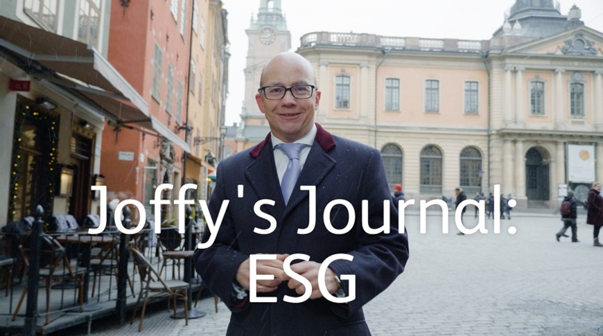 Joffy's Journal: Episode 5 –  the growing role of ESG in investing